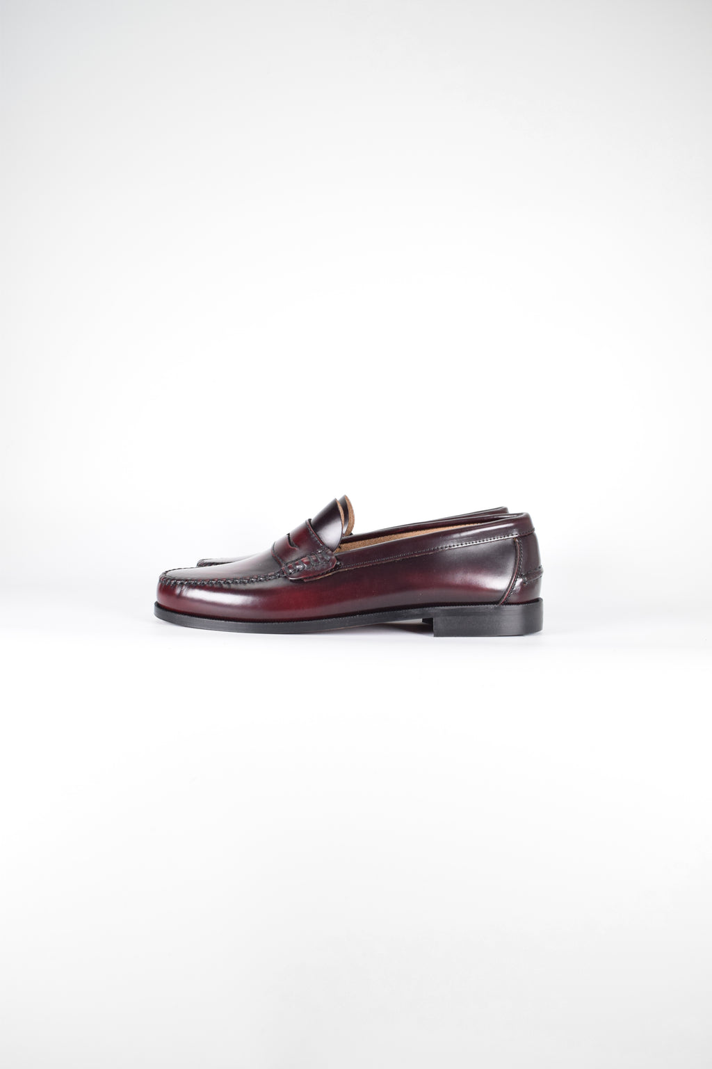 Mocasines de piel Elegancia - Hombre Burdeos - Suela de Goma