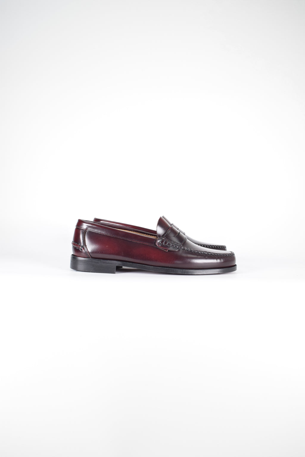 Mocasines de piel Elegancia - Hombre Burdeos - Suela de Goma
