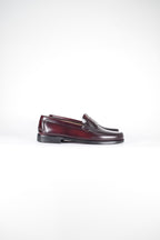 Mocasines de piel Elegancia - Hombre Burdeos - Suela de Goma