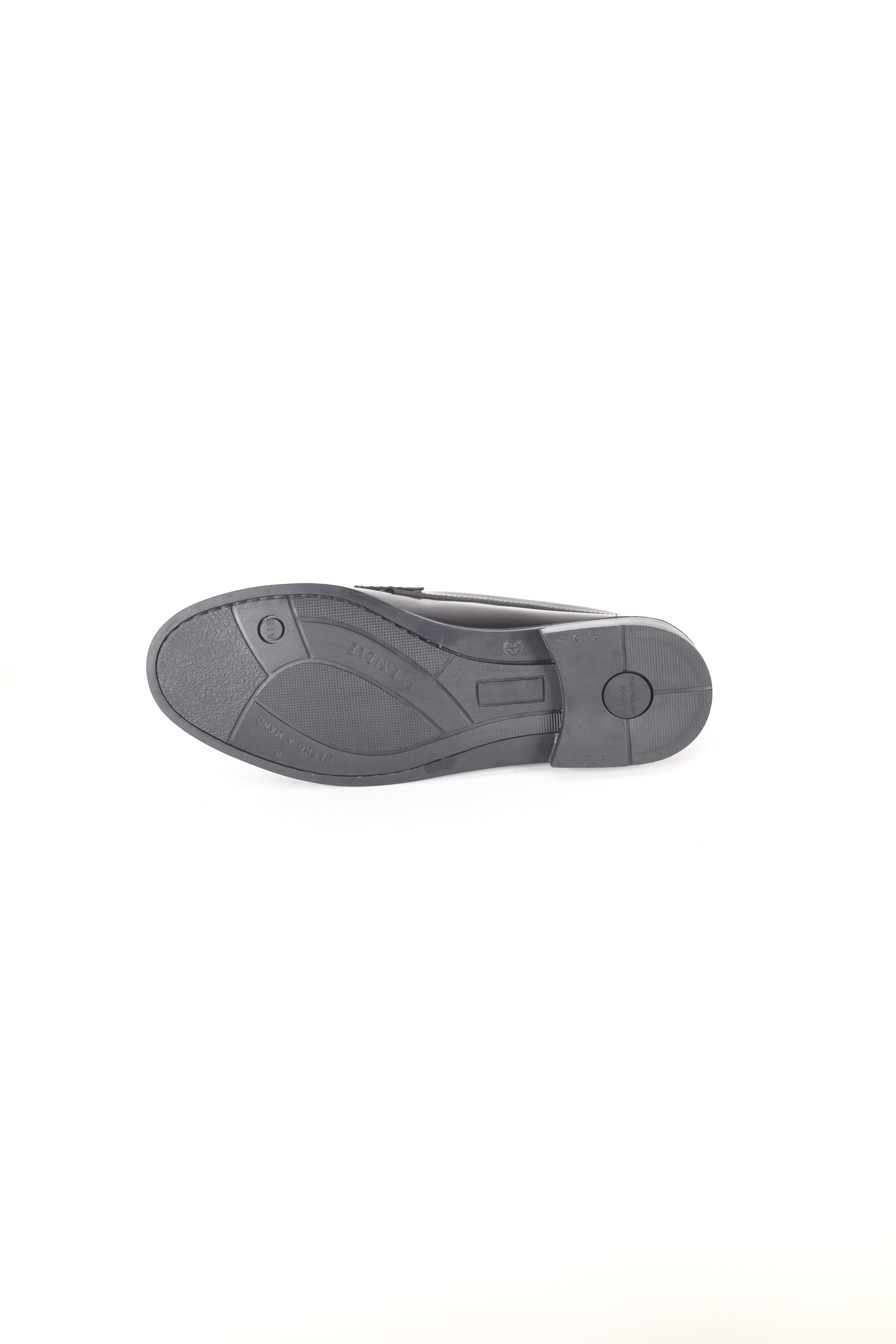 Mocasines de piel Elegancia - Hombre Burdeos - Suela de Goma