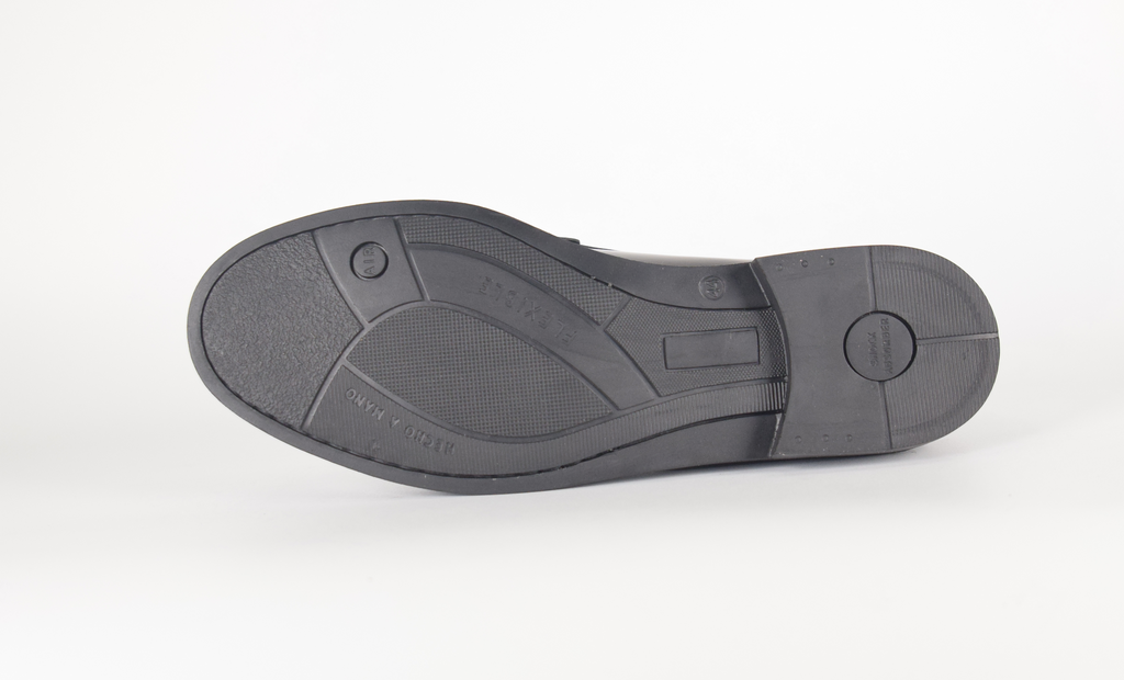 Mocasines de piel Elegancia - Mujer - Negro - Suela de Goma