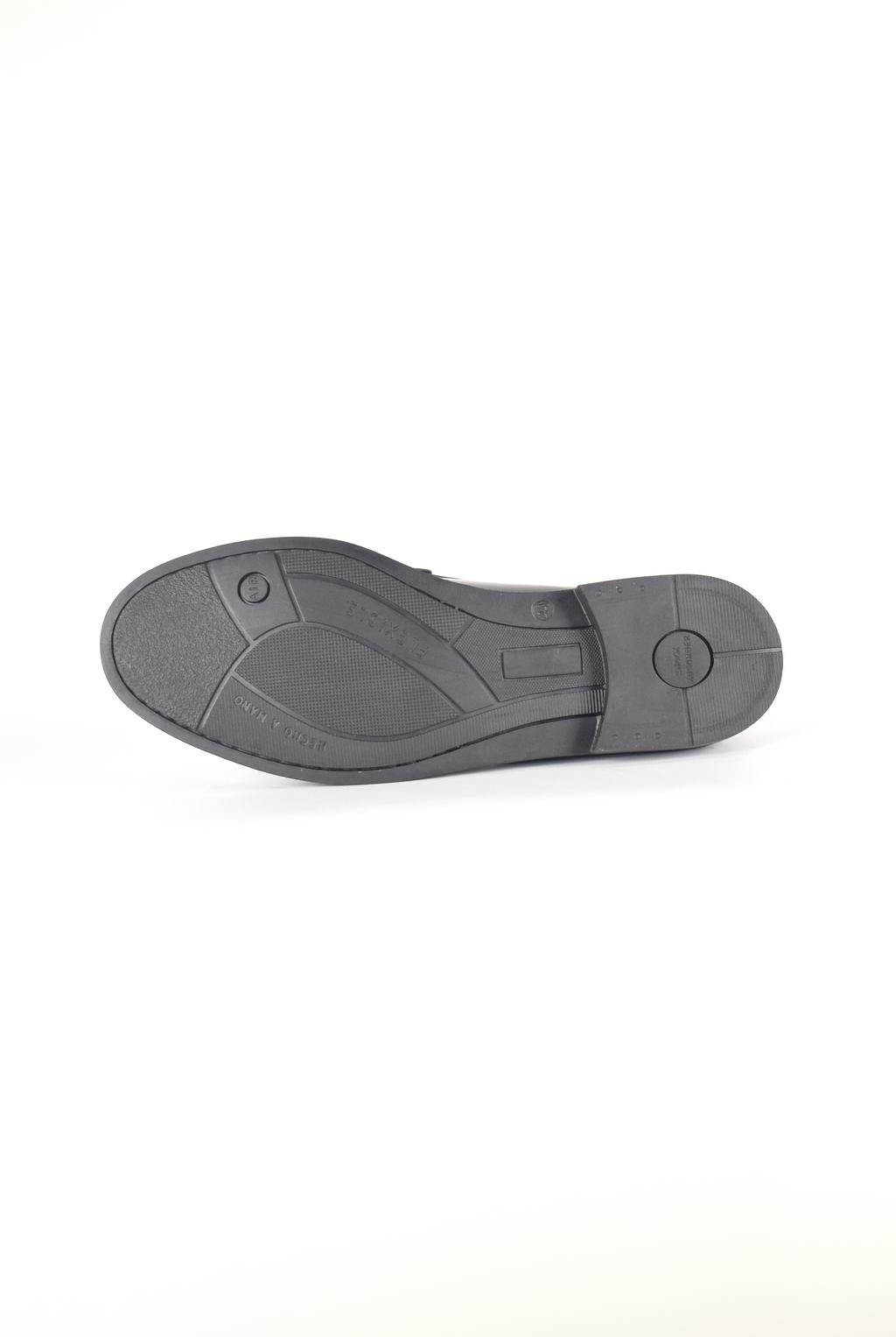 Mocassins en cuir Élégance - Femme Noir-Semelle-gomme