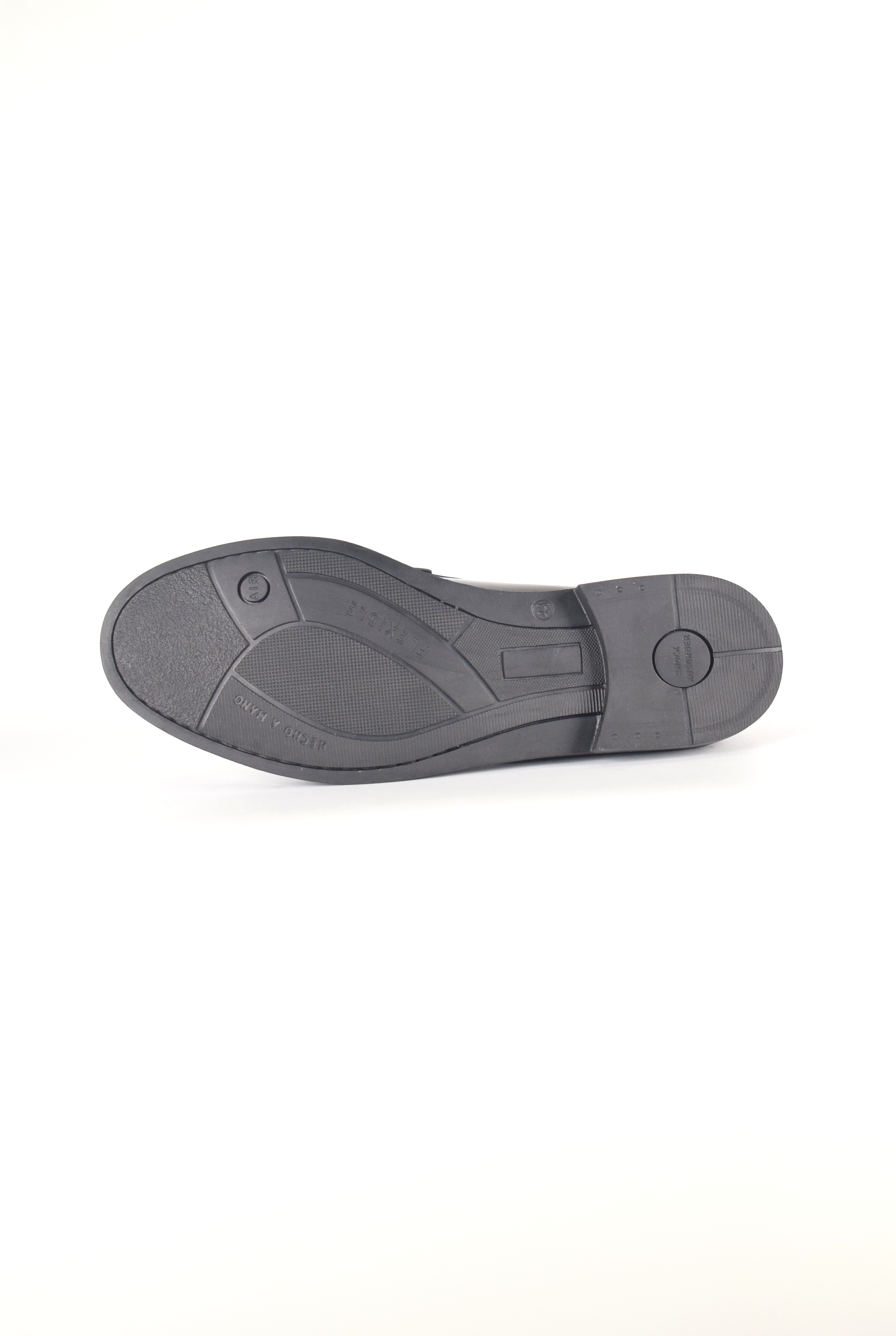 Mocassins en cuir Élégance - Femme Noir-Semelle-gomme