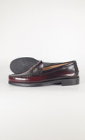 Mocasines de piel Elegancia - Hombre Burdeos - Suela de Goma