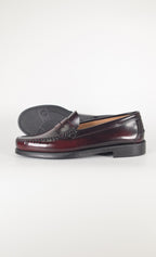 Mocasines de piel Elegancia - Hombre Burdeos - Suela de Goma