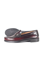 Mocassins en cuir - Élégance - Homme- Bordeaux-Semelle Gomme