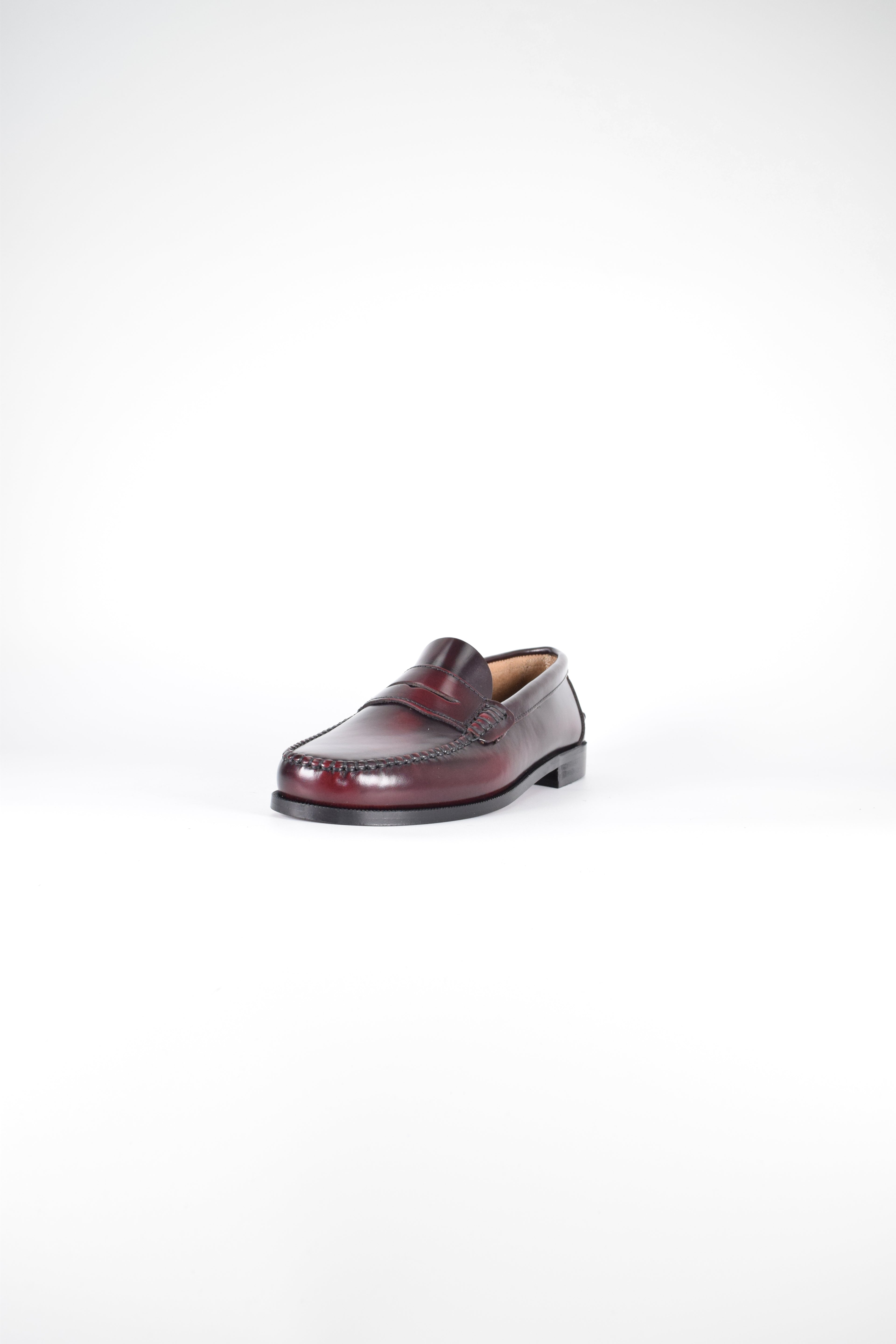 Mocasines de piel Elegancia - Hombre Burdeos