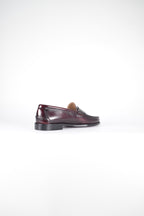 Mocasines de piel Elegancia - Hombre Burdeos