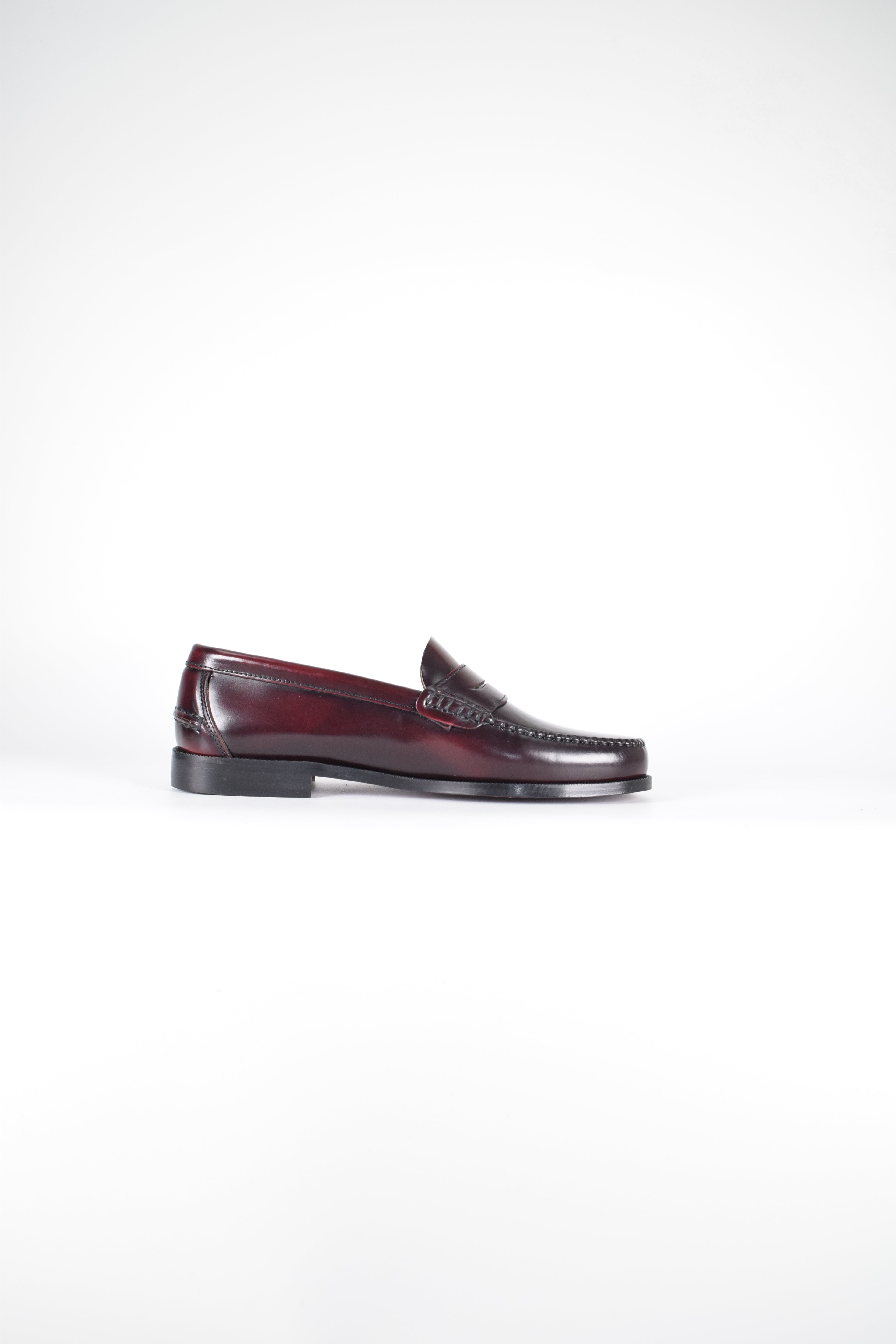 Mocasines de piel Elegancia - Hombre Burdeos