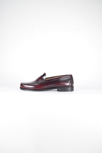 Mocasines de piel Elegancia - Hombre Burdeos