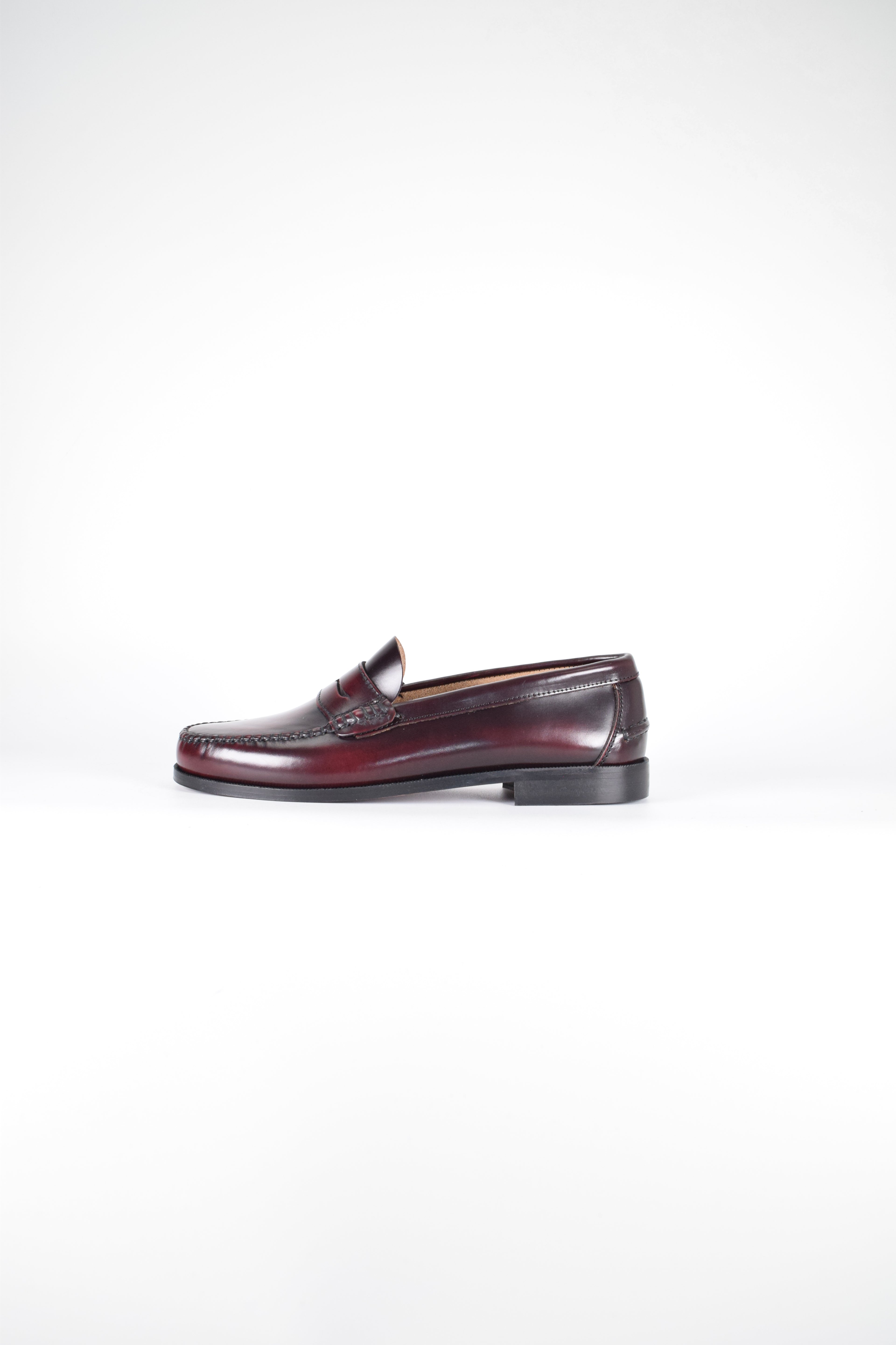Mocasines de piel Elegancia - Hombre Burdeos