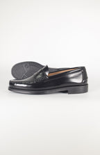 Mocasines de piel Elegancia - Mujer - Negro - Suela de Goma