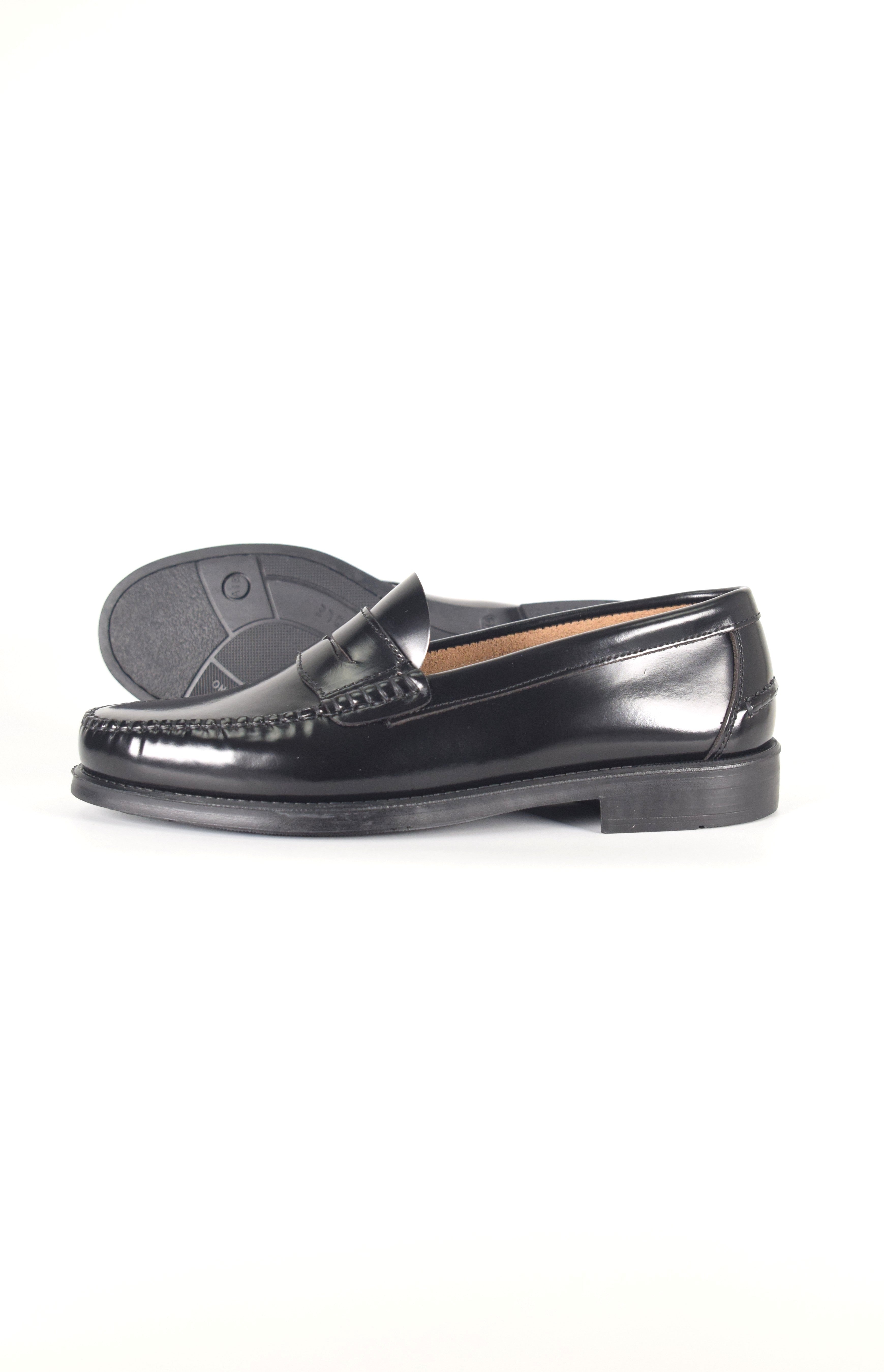 Mocasines de piel Elegancia - Hombre - Negro - Suela de Goma