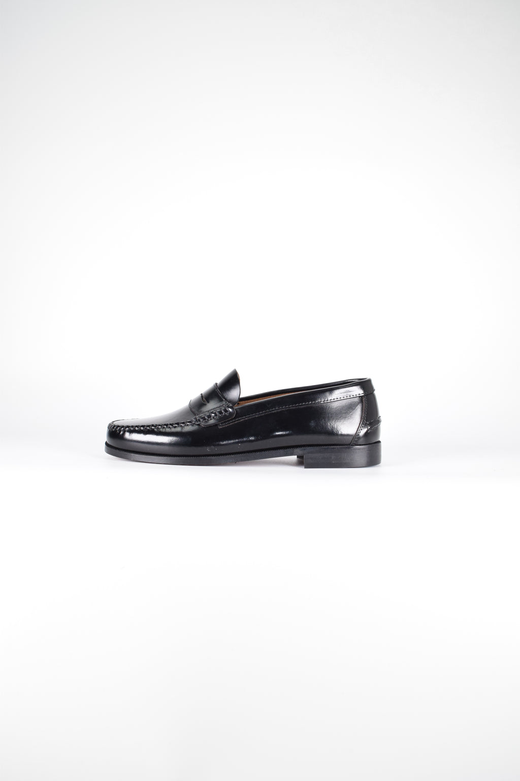 Mocasines de piel Elegancia - Mujer - Negro - Suela de Goma