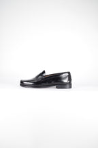 Mocasines de piel Elegancia - Mujer - Negro - Suela de Goma