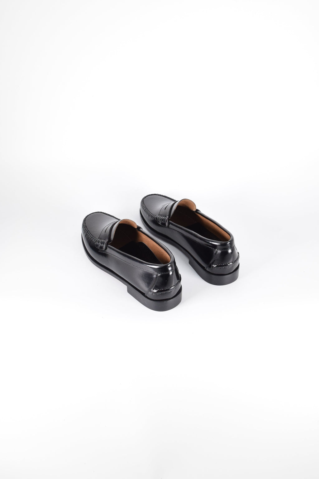 Mocasines de piel Elegancia - Mujer - Negro - Suela de Goma