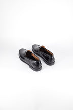 Mocasines de piel Elegancia - Mujer - Negro - Suela de Goma